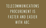 Telecommunications procurement is easy with ABC